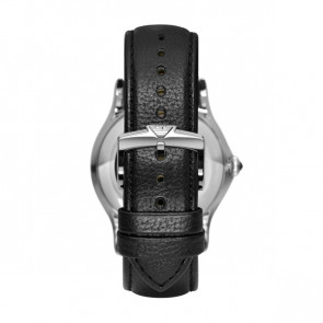 Horlogeband Armani ARS3023 Leder Zwart 22mm